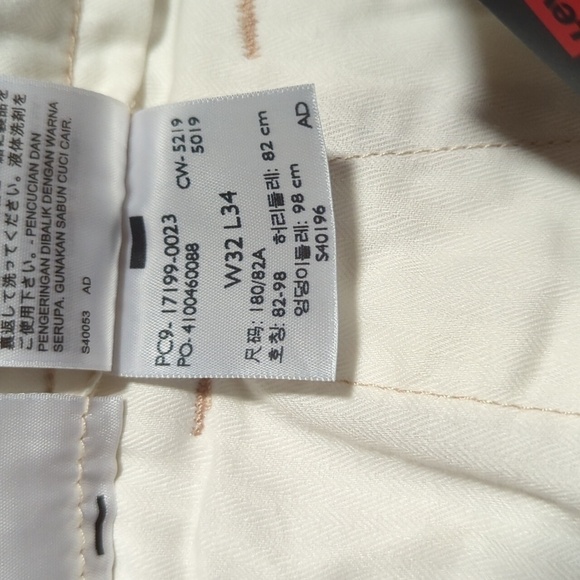 Levi's XX Chino Slim Fit Printer Pants Men's Size 32"x34" - New with Tags - Picture 14 of 14